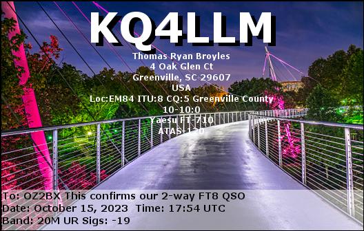 KQ4LLM.jpg - Illuminated Liberty Bridge in Downtown Greenville, South Carolina SC.